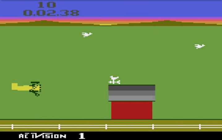Barnstorming Atari 2600 cartridge label