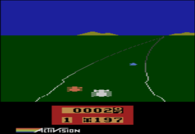 Enduro Atari 2600 gameplay screenshot