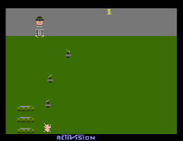 Kaboom! Atari 2600 gameplay screenshot
