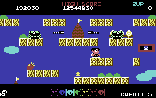 Rainbow Islands - C64 gameplay screenshot
