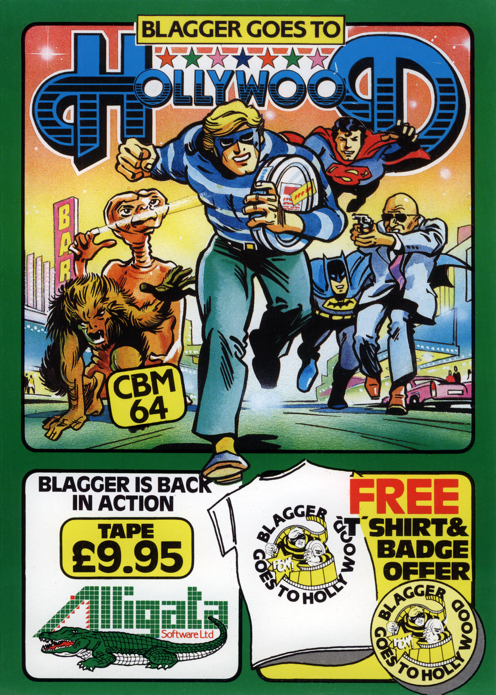 Blagger Goes to Hollywood (1985) &mdash; box art