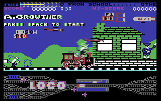 Loco &mdash; C64 train arcade gameplay