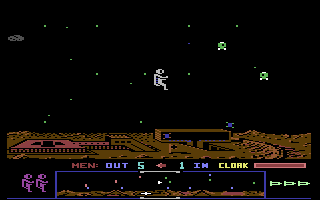 Dropzone C64 gameplay screenshot