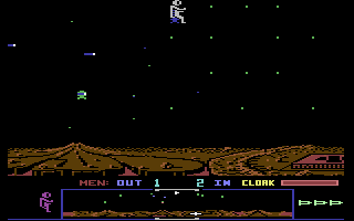 Dropzone C64 gameplay screenshot