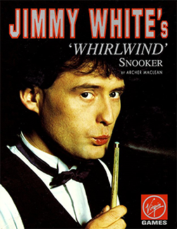 Jimmy White's Whirlwind Snooker box art - snooker table and logo