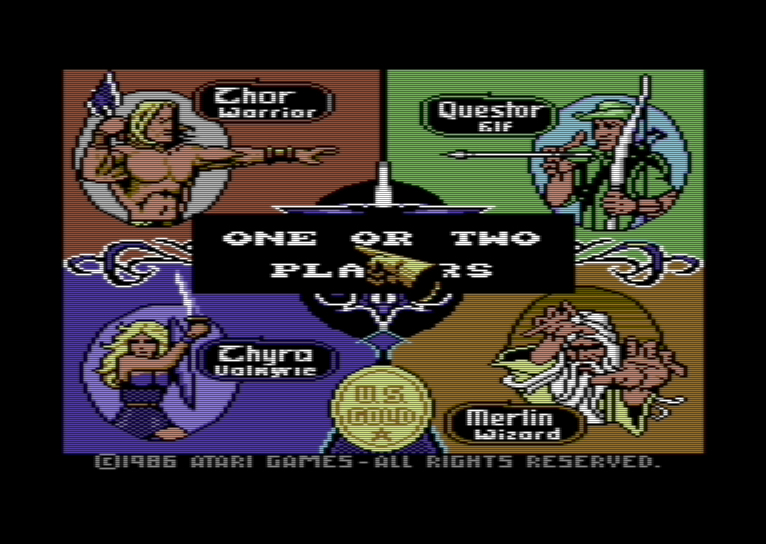 Gauntlet (1986, US Gold) - C64 cover