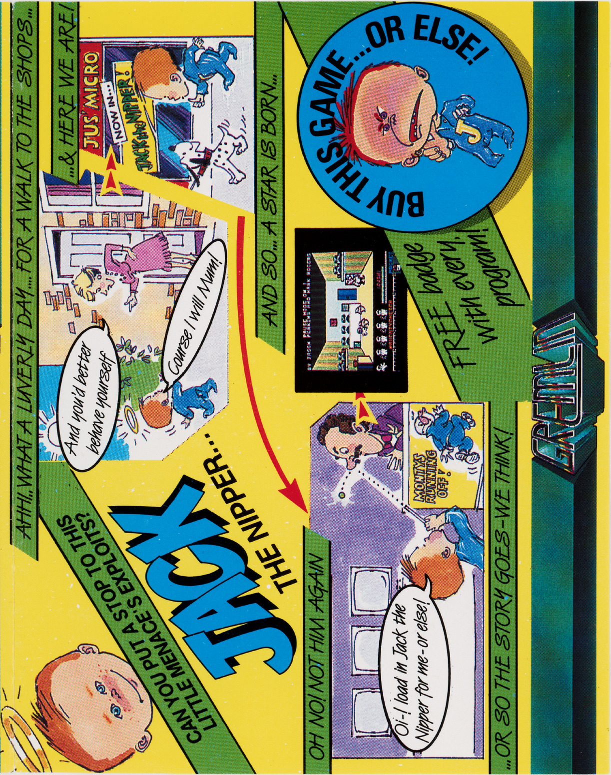 Jack the Nipper - C64 in-game screenshot