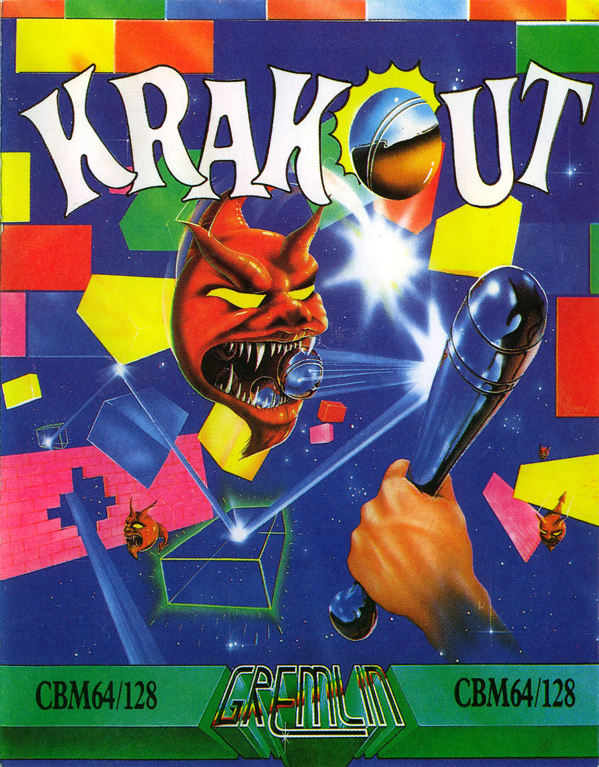 Krakout - C64 in-game screenshot