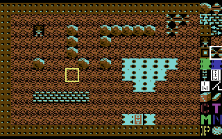 Boulder Dash Construction Kit C64 cave being built in editor