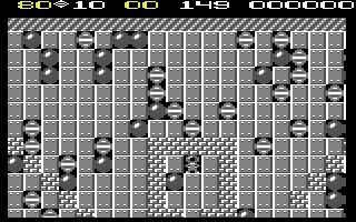 Boulder Dash III C64 mid-cave screenshot