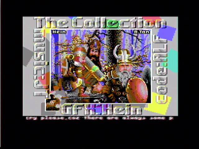 Dutch Breeze Part 2 closing sequence on real C64 hardware — standard definition frame showing the demo's final raster section