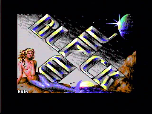 Dutch Breeze by Blackmail 1991 — C64 demo colour raster section from real hardware recording, standard definition frame