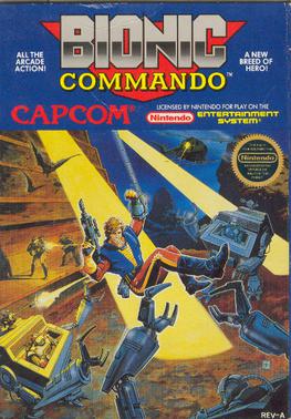 Bionic Commando (NES, 1988) - box art