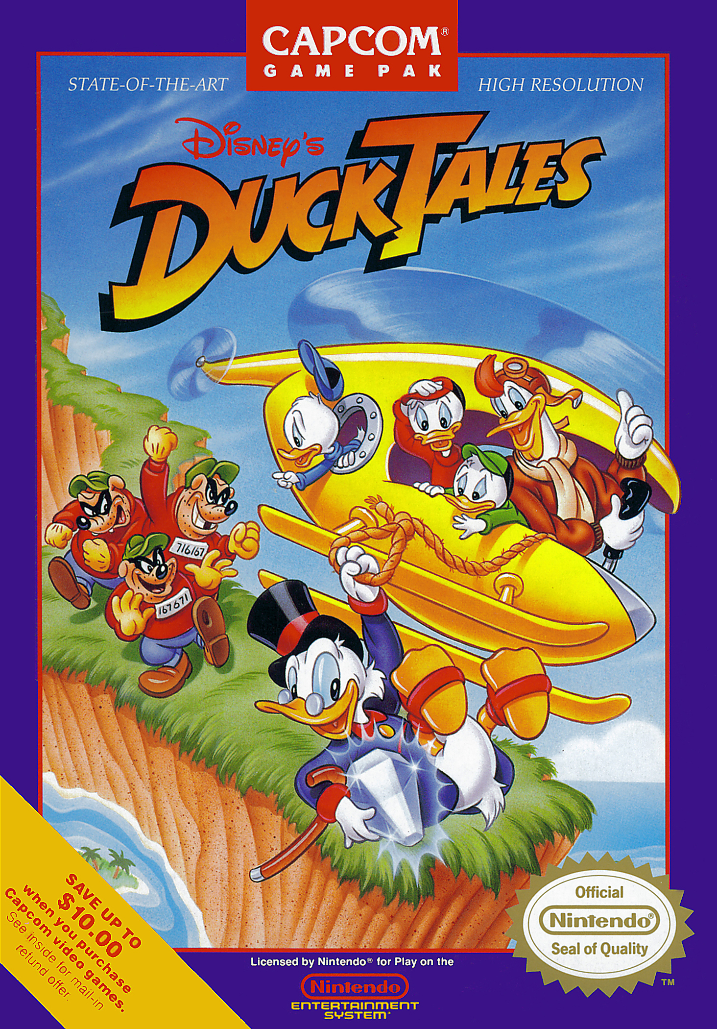 DuckTales (NES, 1989) - US box art