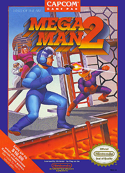 Mega Man 2 (NES, 1989) - North American box art