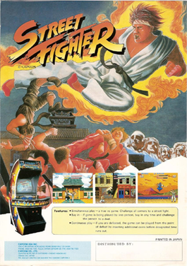 Street Fighter (Arcade, 1987) - the first fighter in the series, arcade flyer