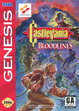 Castlevania Bloodlines (Mega Drive, 1994) box art