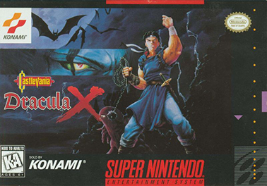 Castlevania: Dracula X (SNES, 1995) box art