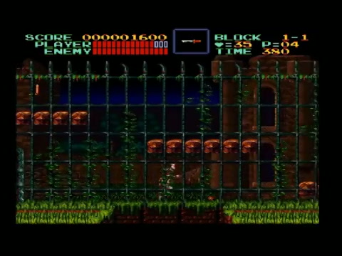 Super Castlevania IV SNES - Stage 1 exterior