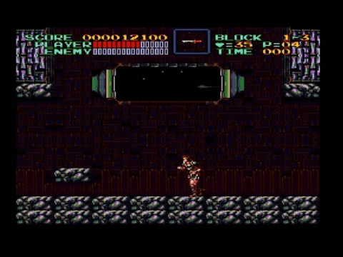 Super Castlevania IV SNES - mid-game castle interior