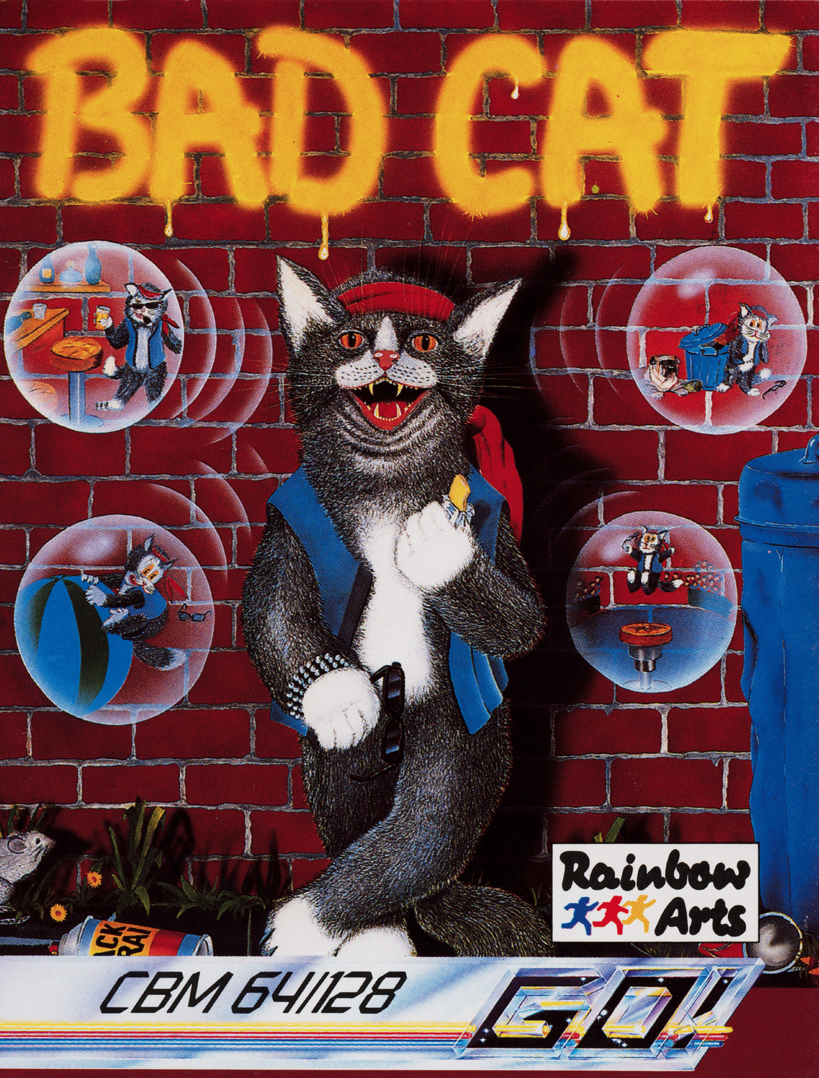 Bad Cat - screenshot on C64