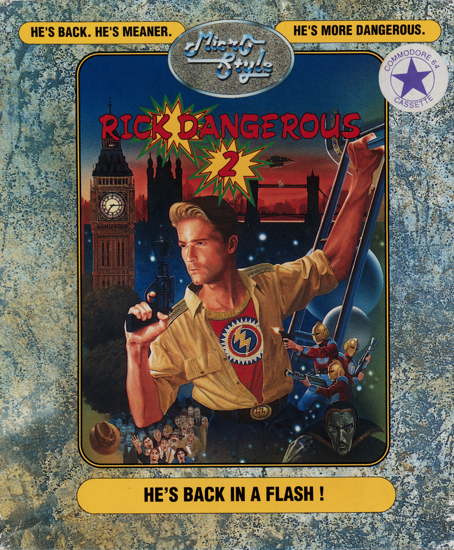 Rick Dangerous 2 (1990) - box front
