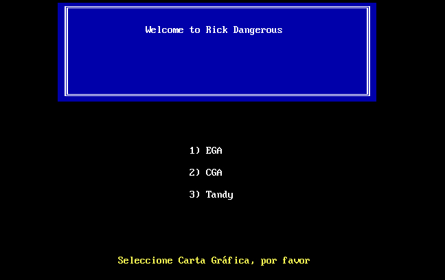 Rick Dangerous MS-DOS - gameplay screenshot 2