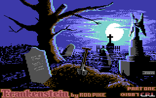 Frankenstein C64: gothic laboratory scene