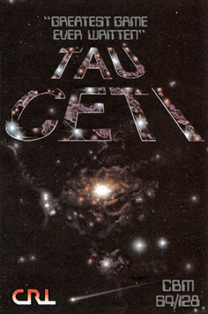 Tau Ceti box art - CRL Group C64