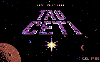 Tau Ceti C64: isometric city view with robot vehicle