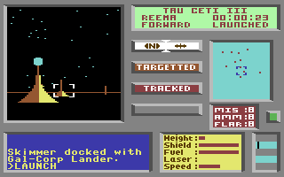Tau Ceti C64: isometric gameplay view 4