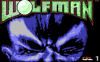 Wolfman C64: text adventure gameplay screen