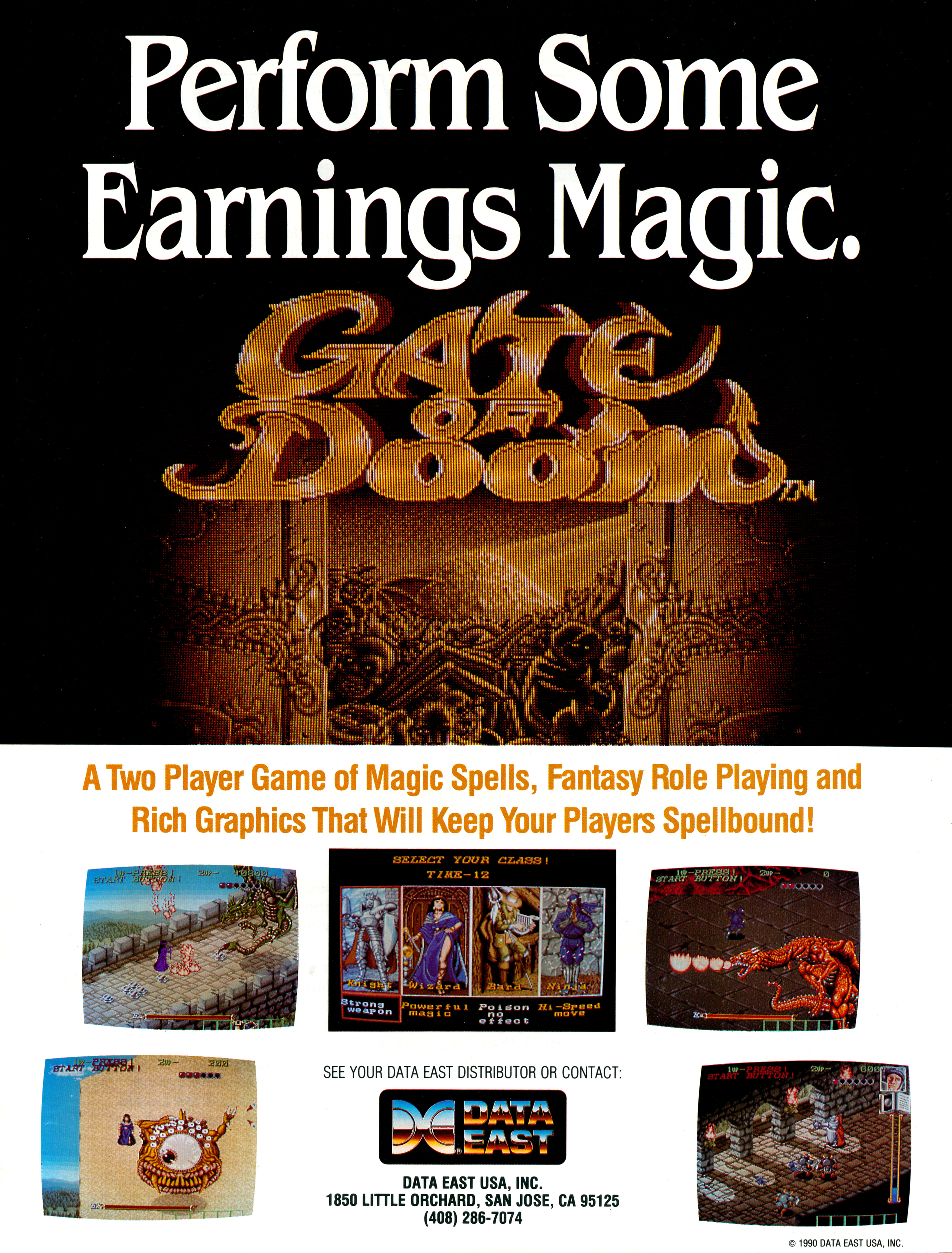 Gate of Doom arcade flyer