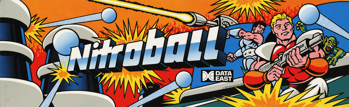 Nitro Ball arcade marquee art