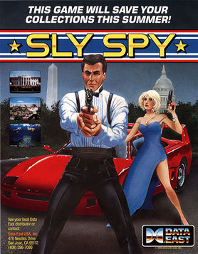 Sly Spy arcade flyer