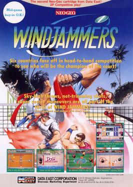 Windjammers arcade flyer