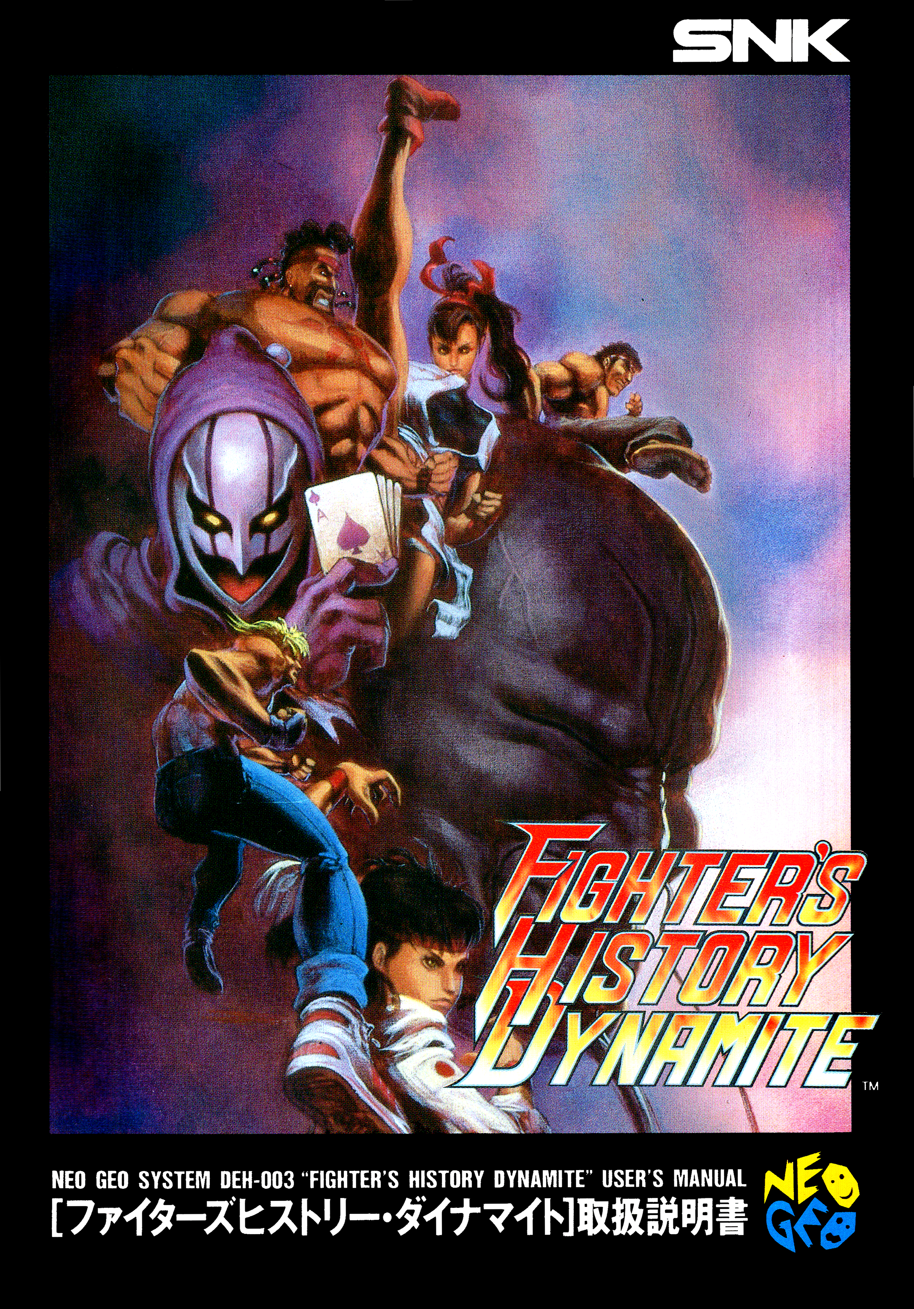 Fighter's History Dynamite AES manual cover