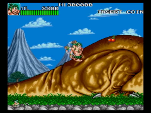 Joe and Mac arcade gameplay