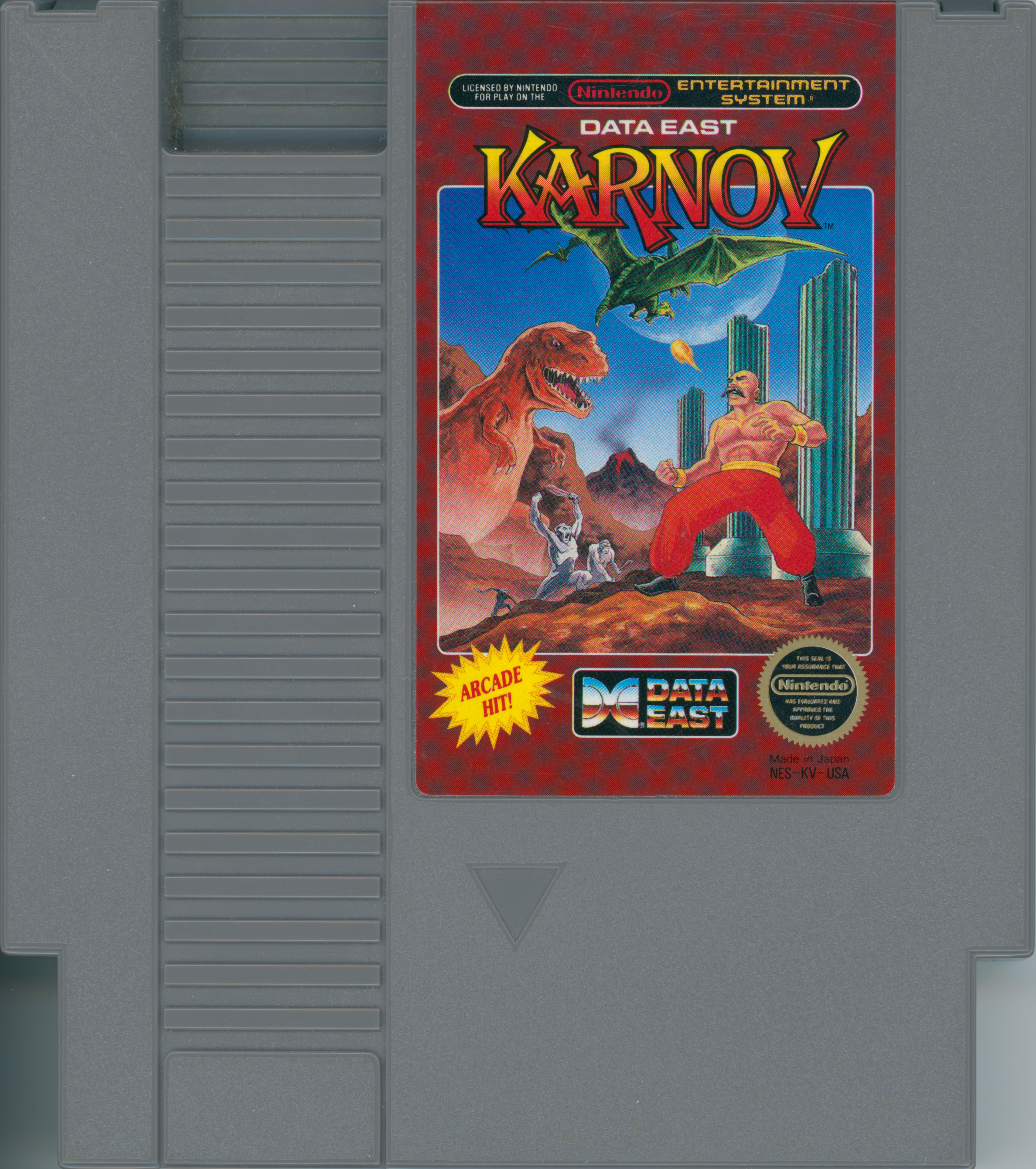 Karnov NES cartridge