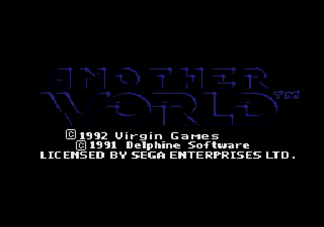 Another World Mega Drive - alien landscape