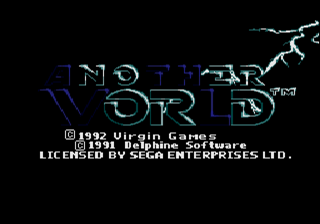 Another World Mega Drive - boss creature encounter