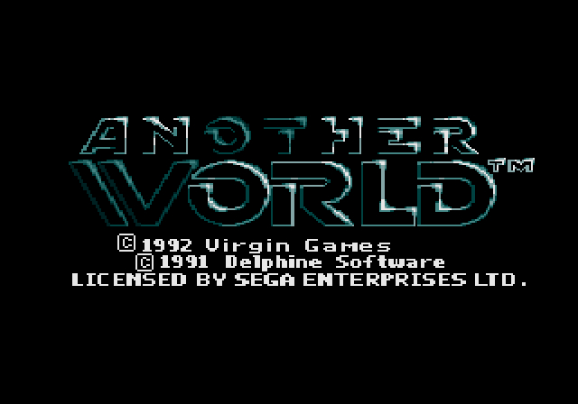 Another World Mega Drive - combat with energy shield