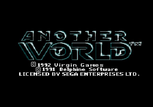 Another World Mega Drive - final escape sequence