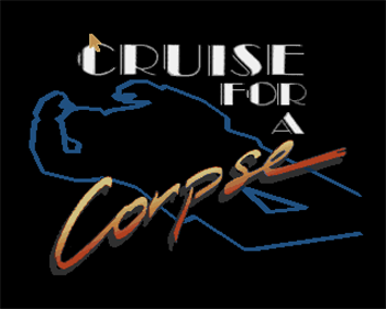 Cruise for a Corpse - DOS gameplay showing character interaction