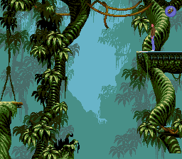 Flashback Mega Drive - lush jungle level with dense foliage