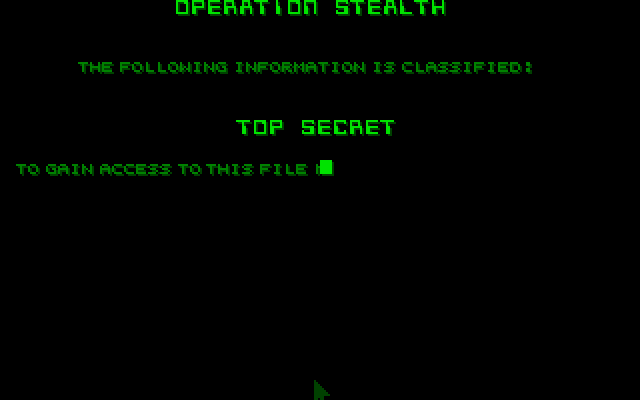 Operation Stealth DOS - enemy base infiltration
