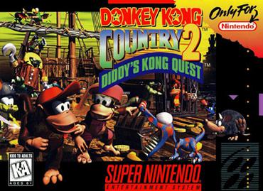 Donkey Kong Country 2: Diddy's Kong Quest SNES box art