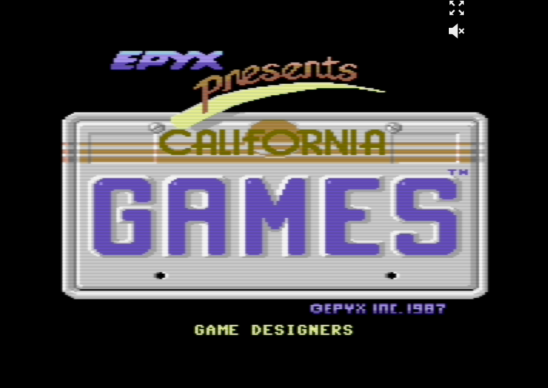 California Games C64 title screen