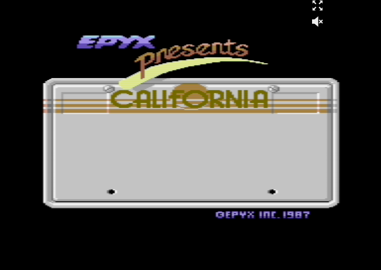 California Games C64 - surfing event
