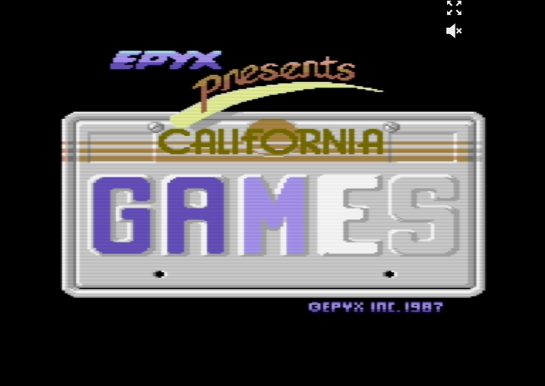 California Games C64 - roller skating event